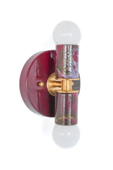 Black Cherry, Olive, & Lilac Marbled Thalia Sconces
