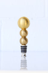 Brass Ball Bottle Stopper