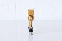 Brass Geometry Bottle Stopper