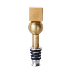 Brass Geometry Bottle Stopper