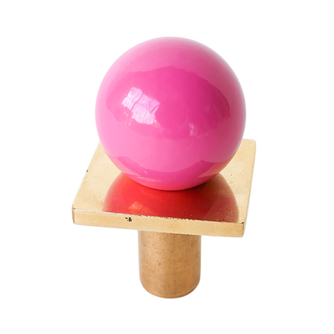 Square Gumball Drawer Pull