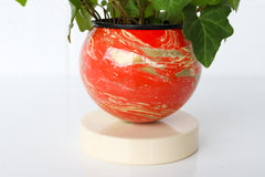 Flame, Cream, & Gold Marbled Loa Planter