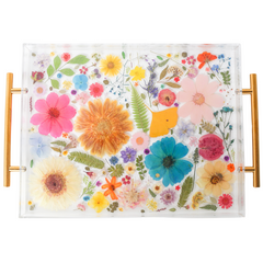 Floral Mosaic Tray #1