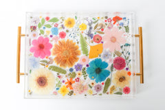 Floral Mosaic Tray #1