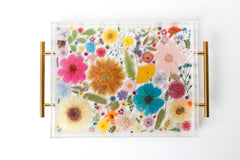 Floral Mosaic Tray #1