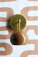 Loa Sconce with Fudge Shade