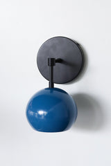 Loa Sconce with Denim Shade