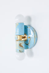 Celestial, Cream, & Gold Marbled Small Thalia Sconces