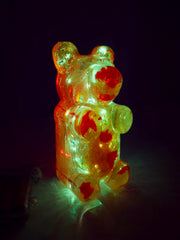 Orange & Red Color Drip Nightlight Bear