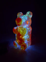 Orange & Red Color Drip Nightlight Bear