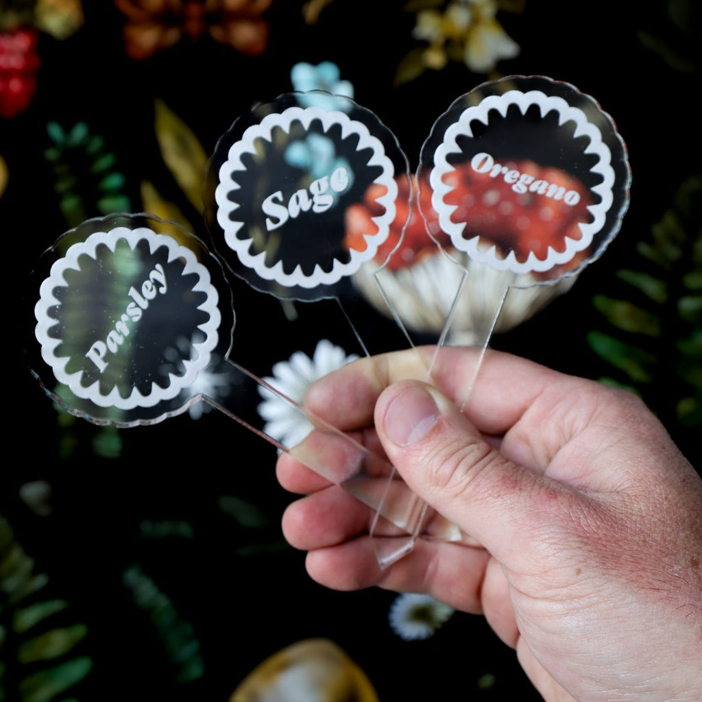 Scalloped Plant Markers