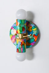 Rainbow Hand-Painted Thalia Sconce