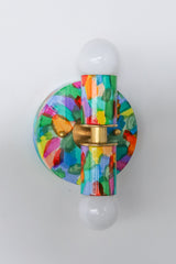 Rainbow Hand-Painted Thalia Sconce