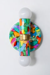 Rainbow Hand-Painted Thalia Sconce
