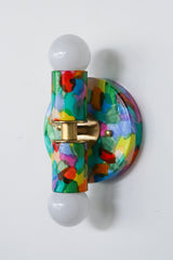 Rainbow Hand-Painted Thalia Sconce