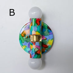 Rainbow Hand-Painted Thalia Sconce