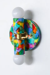 Rainbow Hand-Painted Thalia Sconce