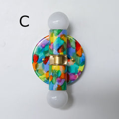 Rainbow Hand-Painted Thalia Sconce
