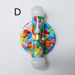 Rainbow Hand-Painted Thalia Sconce