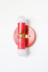 Red & Pink Marbled Small Thalia Sconces