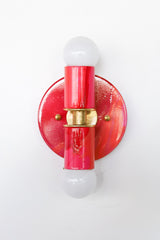 Red & Pink Marbled Small Thalia Sconces