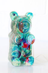 Teal, Purple, Pink Color Drip Nightlight Bear