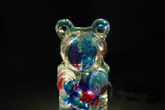 Teal, Purple, Pink Color Drip Nightlight Bear