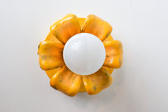 Aged Golden Yellow Octavia Sconce or Flushmount