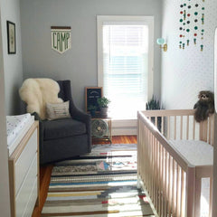 baby boy nursery midcentury modern nursery design