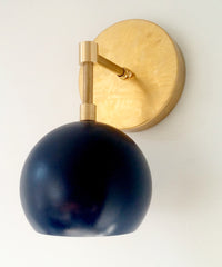 navy brass globe sconce sazerac stitches