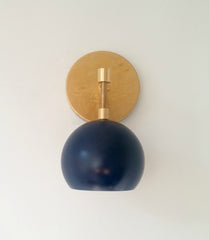 Loa Sconce with Navy Shade