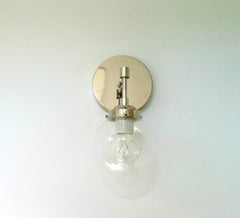 chrome and glass bathroom sconce modern sazerac stitches