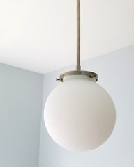 Globe Glass Pendant mid century modern contemporary lighting scandinavian lighting chrome brass globe pendant
