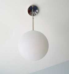 Globe Glass Pendant mid century modern contemporary lighting scandinavian lighting chrome brass globe pendant