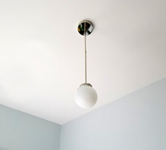 Globe Glass Pendant mid century modern contemporary lighting scandinavian lighting chrome brass globe pendant