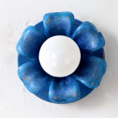 Aged Blue Octavia Sconce or Flushmount