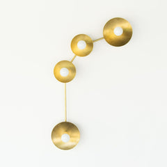 Brass Aries star constellation light fixture ceiling flusmount lighting