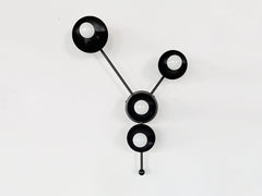 Black Cancer Astrological Wall light or flush mount ceiling light fixture in the shape of the cancer star constellation