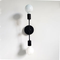 Black Linear sconce by Sazerac Stitches modern lighting