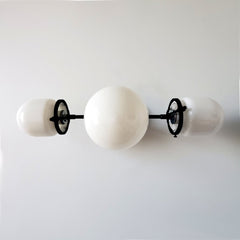 matte black wall sconce bathroom lighting for modern farmhouse bathroom renovations
