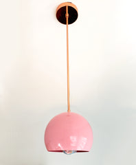 Large Loa Pendant with Blush Pink Shade