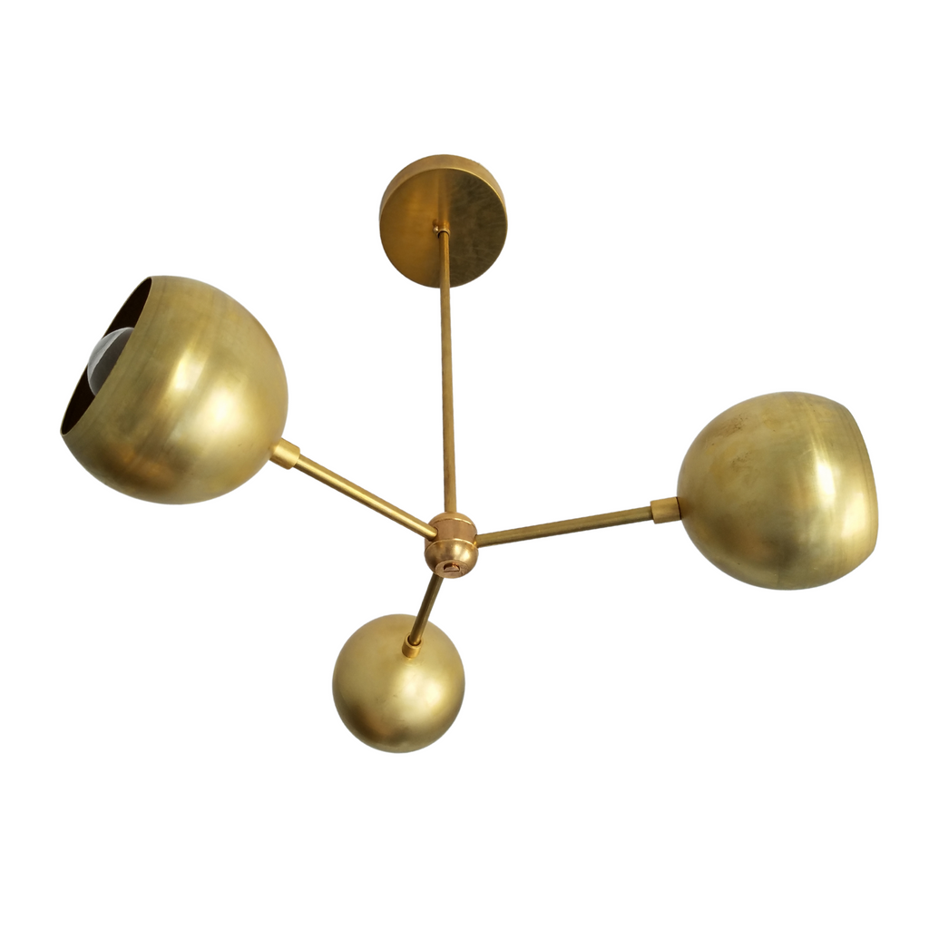 Brass Loa Bicycle Chandelier