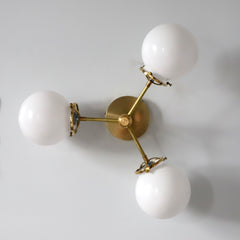 Bicycle Club with Globe Glass Shades