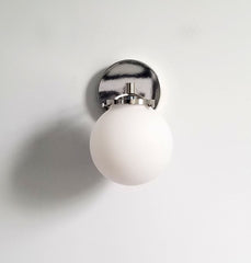Chrome Jones wall sconce bathroom fixture lighting modern