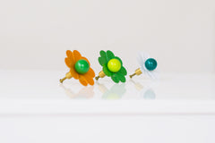 retro floral drawer pull cabinetry knobs