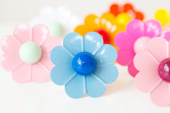 Rainbow daisy drawer pulls