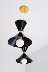 Two-Light Linear Clancy Chandelier