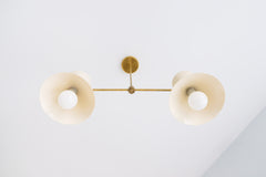 Two-Light Linear Clancy Chandelier