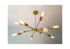 brass sputnik chandelier modern