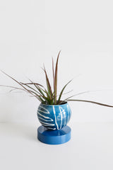 Navy Batik Inspired Loa Planter